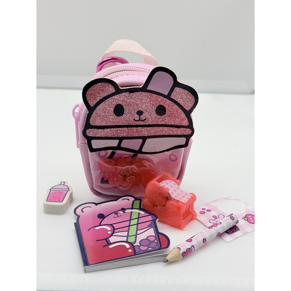 Real Littles - Scented  Surprise Micro Backpacks Bag Clip On W/ Pad Tape Pencil